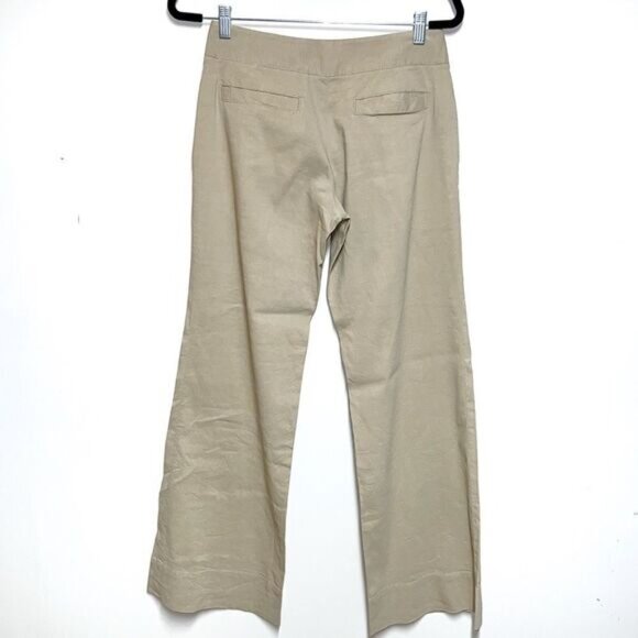 Theory Wide Leg Linen Blend Tan Pants Womens size 29 W - Picture 2 of 7